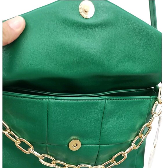 Urban expressions handbag crossbody Green Botton Up Sz Small Claudine Purse New - Picture 12 of 16
